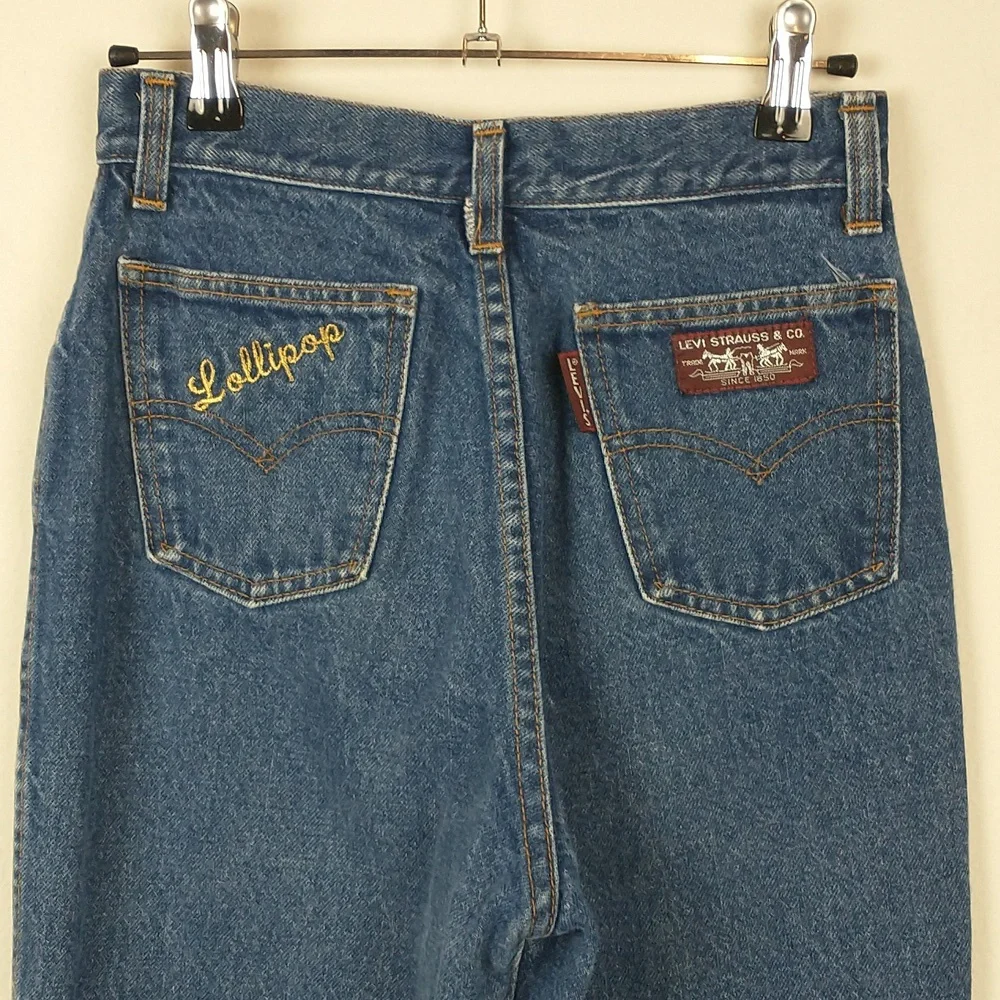 Vintage Levis Jeans Womens 23 70s 80s Blue Medium Wash